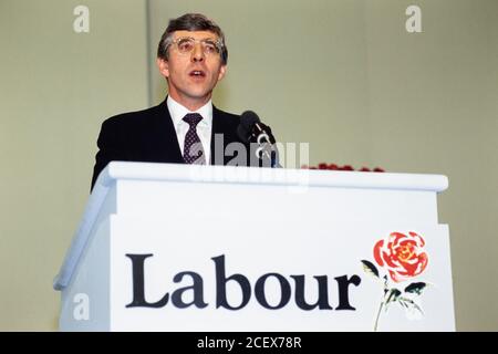 Jack Straw MP à la Conférence du Parti travailliste à Brighton. 01 octobre 1991. Photo: Neil Turner Banque D'Images