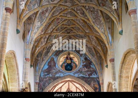 Maria Saal, Propstei- und Wallfahrtskirche Mariae Himmelfahrt, Gewölbe im Mittelschiff Banque D'Images