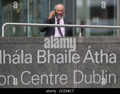 TD Danny Healy-Rae indépendante au Centre des congrès de Dublin pour une session de Dail. Banque D'Images