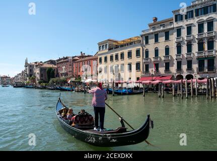 Veneig, Paläste am Canal Grande, Nähe Rialtobrücke (Ponte di Rialto) Banque D'Images