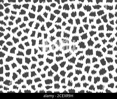 Motif girafe sans couture noir et blanc Banque D'Images