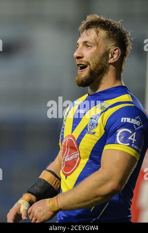 Matt Davies de Warrington Wolves Banque D'Images