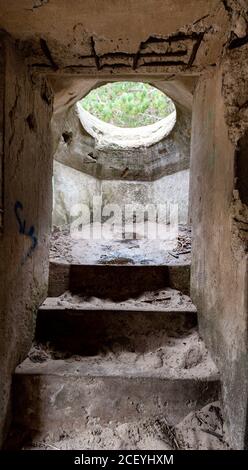 Les bunkers de la guerre mondiale sur l'île danoise Romo, Danemark Banque D'Images