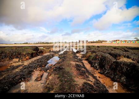 Plage d'Exmouth, Devon Banque D'Images