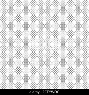 Motif vectoriel sans couture. Texture géométrique tendance. Décoration linéaire moderne. Répétition régulière de mosaïques géométriques rhombus avec des lignes fines. Illustration de Vecteur