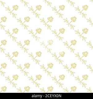 Vector pattern. transparente Répéter la texture de fleurs floral. Motif peut être utilisé comme arrière-plan, tissu imprimé, structure de surface, papier d'emballage, web Illustration de Vecteur