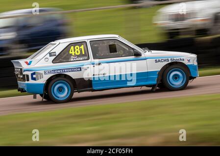 Paul Barrett dans Ford Escort G3 course dans les SuperNationals à l'épreuve de 5 Nations British Racing à Lydden Hill, Kent, Royaume-Uni. Pendant COVID-19. Banque D'Images