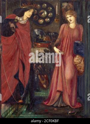 Burne-Jones Edward Coley - Foire de Rosamund et Reine Eleanor 2 - British School - 19e siècle Banque D'Images