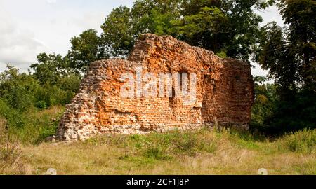 Ruines du château de Szubin (Pologne) Banque D'Images