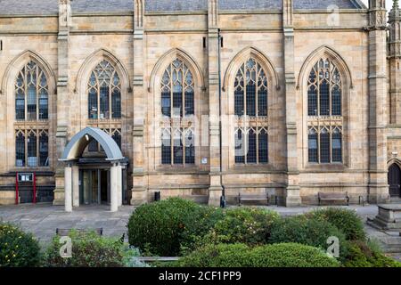 Sheffield, Royaume-Uni – 14 octobre 2017 – Eglise St Mary’s et terrain à la porte St Mary’s et à Bramall Lane Banque D'Images