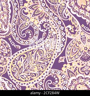 Décoration Paisley colorée. Illustration vectorielle Illustration de Vecteur