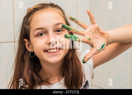 Une série de photographies de cours dans une école d'art. École d'art, leçons de dessin Banque D'Images