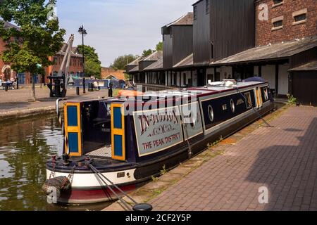 Royaume-Uni, Angleterre, Coventry, rue St Nicholas, Canal Basin au bout du canal de Coventry de Brindley Banque D'Images