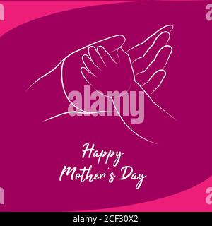 Concept d'illustration de la fête des mères Banque D'Images