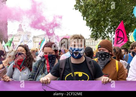 Londres - 3 septembre 2020 - démonstration de la rébellion d'extinction - photographe : Brian Duffy Banque D'Images