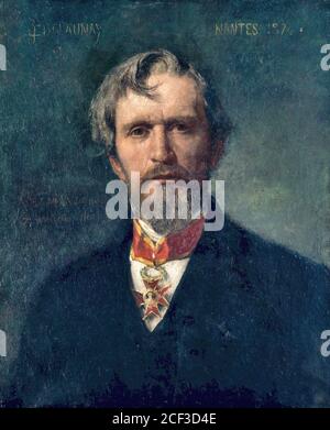 Delaunay Jules Elie - Portrait de l'Alphée Dubois - Français École - 19e siècle Banque D'Images