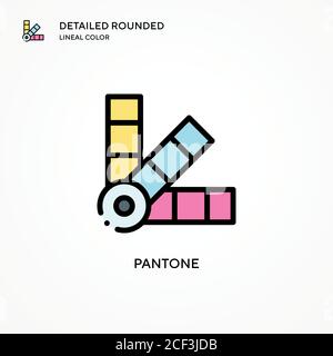 Icône de vecteur Pantone. Concepts modernes d'illustration vectorielle. Facile à modifier et à personnaliser. Illustration de Vecteur