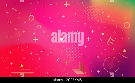 Élément graphique moderne abstrait. Formes et vagues colorées dynamiques. Bannière abstraite en dégradé avec formes liquides fluides. Modèle pour la conception d'un Illustration de Vecteur