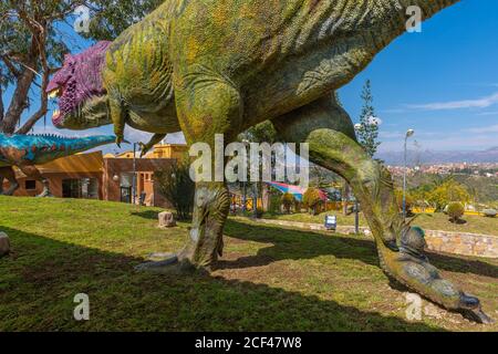 Parque Cretácico près de sucre, sucre, capitale constitutionnelle de la Bolivie, capitale du département de Chuquisaca, Bolivie, Amérique latine Banque D'Images