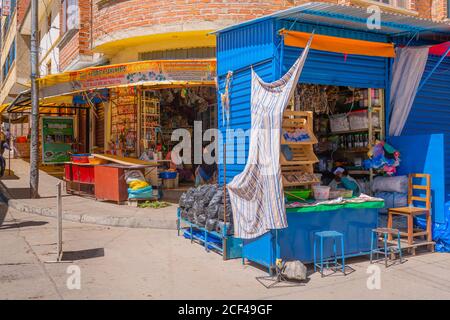 Marché agricole du Mercado Campesinoso, sucre, capitale constitutionnelle de la Bolivie, capitale du département de Chuquisaca, Bolivie, Amérique latine Banque D'Images