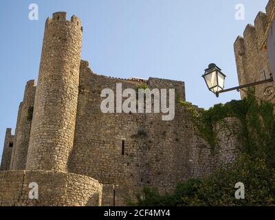 Château d'Óbidos, quartier de Leiria, Estrémadure - Portugal. Banque D'Images