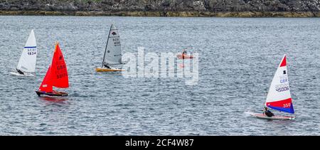 Club Dinghy Racing, East Lothian Yacht Club, North Berwick Banque D'Images