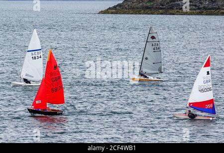 Club Dinghy Racing, East Lothian Yacht Club, North Berwick Banque D'Images