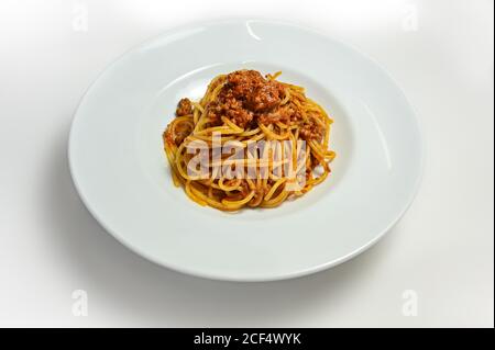 spaghetti bolognaise nourriture de pâtes Banque D'Images