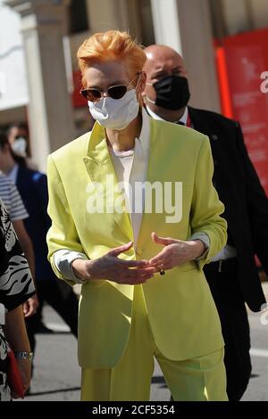 Venise, Latium, ITALIE. 3 septembre 2020. 02/09/2020 Venise, 77e Festival International du film de Venise, en photo: Tilda Swinton crédit: Fabio Sasso/ZUMA Wire/Alay Live News Banque D'Images