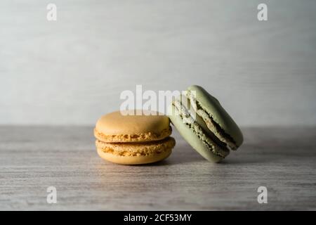 Macarons frais croquants Banque D'Images