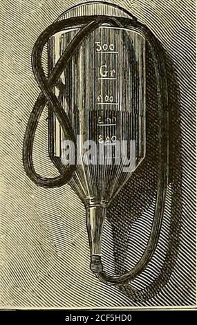 . Krankenpflege féur Mediciner : mit 368 Holzschnitt im Text. FIFF. 233. Irrisator. FIFF. 234. Irrigateur. Figure 235. Irrigateur. Banque D'Images