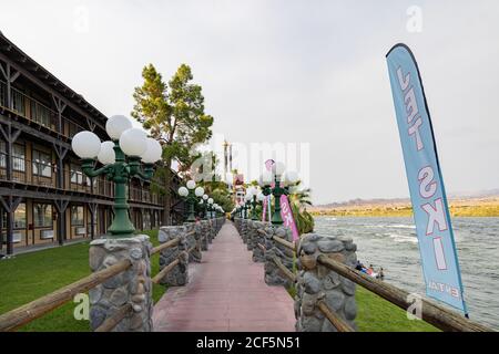 Laughlin, 22 AOÛT 2020 - vue de l'après-midi sur le paysage de Riverside Banque D'Images