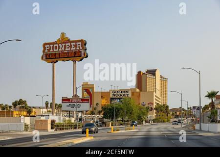 Laughlin, 22 AOÛT 2020 - vue extérieure du Golden Nugget Laughlin Hotel & Casino Banque D'Images