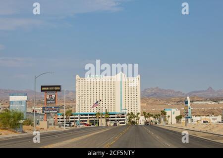 Laughlin, 22 AOÛT 2020 - vue extérieure du casino Edgewater Banque D'Images