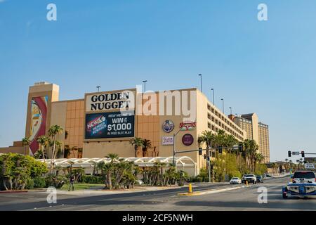 Laughlin, 22 AOÛT 2020 - vue extérieure du Golden Nugget Laughlin Hotel & Casino Banque D'Images