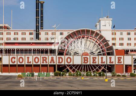 Laughlin, 22 AOÛT 2020 - vue extérieure du Colorado Belle Casino Resort Banque D'Images