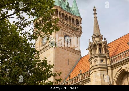 Clocher de bâtiment historique à Braunschweig, Basse-Saxe Banque D'Images