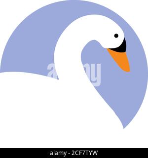 Vecteur d'icône Swan Illustration de Vecteur
