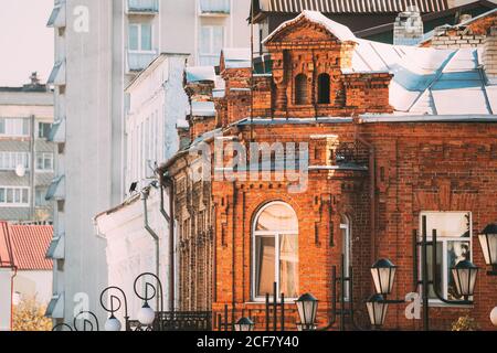 Pinsk, région de Brest, Bélarus. Vieille maison au centre Banque D'Images