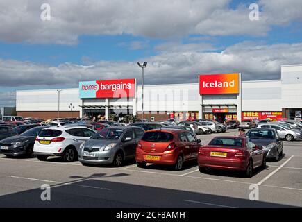 Skippingdale Retail Park, Scunthorpe, Noth Lincolnshire, Angleterre Royaume-uni Banque D'Images