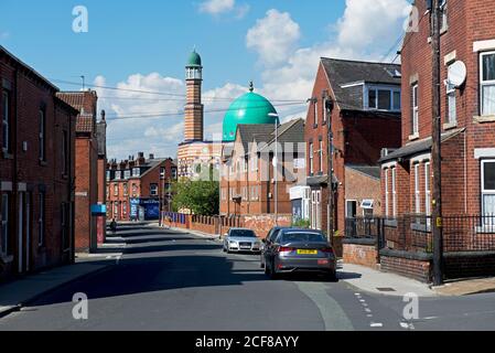 Mosquée Makkah Masjid, Brudenell Road, Hyde Park, Leeds, West Yorkshire, Angleterre Banque D'Images