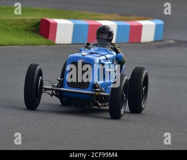 Julian Grimwade, Frazer Nash monoplace, Allcomers Scratch Race, VSCC Formula Vintage, Mallory Park, Leicestershire, Angleterre, 23 août 2020. Banque D'Images