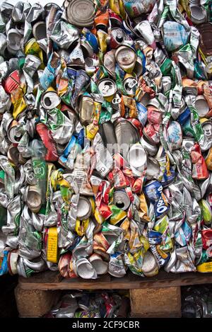 Usine de recyclage en Guadeloupe Banque D'Images