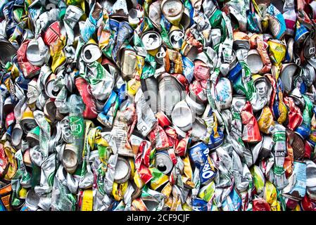 Usine de recyclage en Guadeloupe Banque D'Images