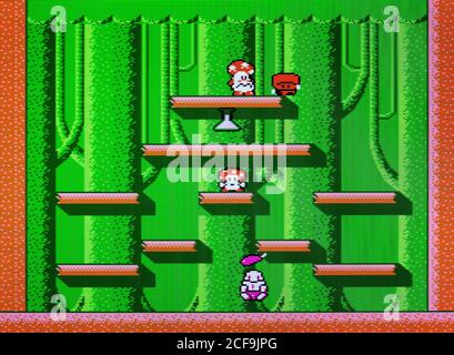 Don Doko Don - Nintendo Entertainment System - NES Videogame - usage éditorial seulement Banque D'Images