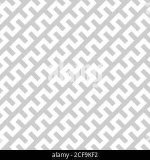 Lignes zigzag blanches disposées en diagonale sur fond gris. Motif géométrique sans couture en arrière-plan abstrait Illustration de Vecteur