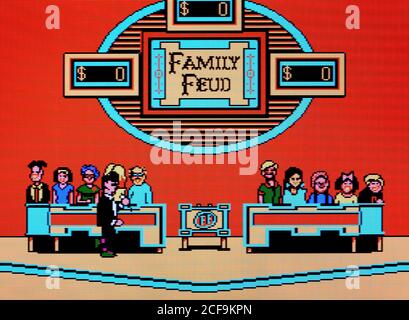 Famille Feud - Nintendo Entertainment System - NES Videogame - Usage éditorial uniquement Banque D'Images