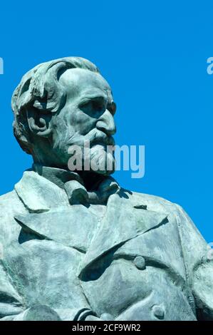 Italie, Lombardie, Busseto, Giuseppe Verdi Monument par Luigi Secchi date 1913 Banque D'Images