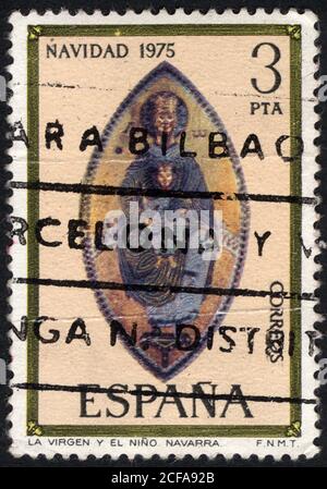 Timbres-poste de l'Espagne. Timbre imprimé en Espagne. Timbre imprimé par l'Espagne. Banque D'Images
