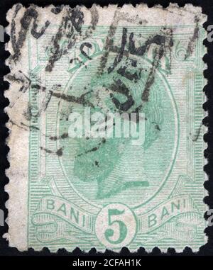 Timbre de la Republica Populara Romana. Timbre historique de la Republica Populara Romana. Collection de timbres Republica Populara Romana. Banque D'Images